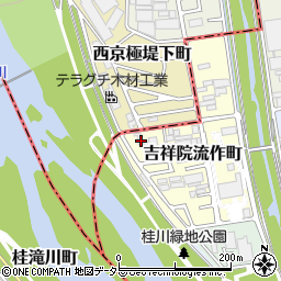 京都府京都市南区吉祥院流作町14周辺の地図