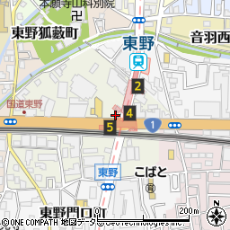 京都府京都市山科区東野片下リ町32周辺の地図