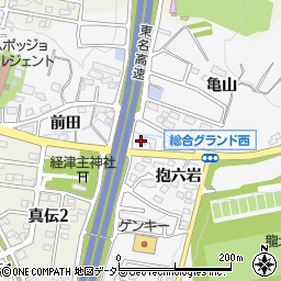 愛知県岡崎市真伝町抱六岩21周辺の地図