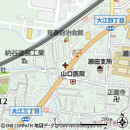 ａｕショップ瀬田店周辺の地図