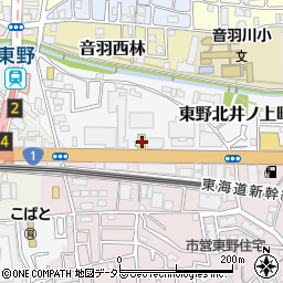 餃子の王将京都東インター店周辺の地図