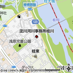 淀川河川事務所桂川出張所周辺の地図
