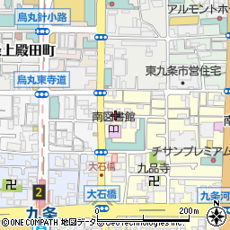 京都府京都市南区東九条南山王町周辺の地図