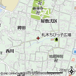 愛知県知多郡東浦町緒川屋敷弐区108周辺の地図