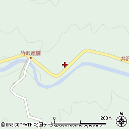 愛知県岡崎市井沢町（西ノ入）周辺の地図