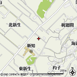 愛知県知多市新知東新生周辺の地図