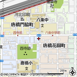 京都府京都市南区唐橋西寺町49周辺の地図