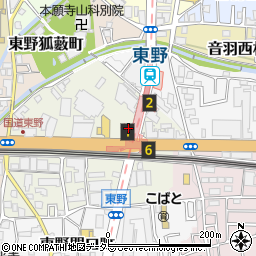 京都府京都市山科区東野片下リ町22-5周辺の地図