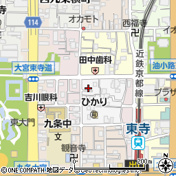 京都府京都市南区西九条唐橋町45周辺の地図