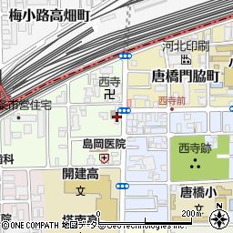 京都府京都市南区唐橋平垣町57周辺の地図