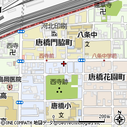 京都府京都市南区唐橋西寺町46周辺の地図