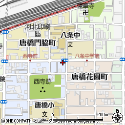 京都府京都市南区唐橋西寺町48周辺の地図