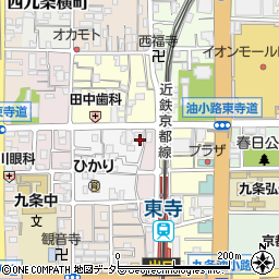 京都府京都市南区西九条唐橋町72周辺の地図