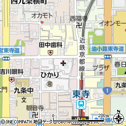 京都府京都市南区西九条唐橋町65周辺の地図