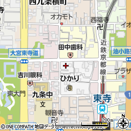 京都府京都市南区西九条唐橋町50周辺の地図