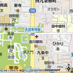 京都府京都市南区東寺東門前町31周辺の地図