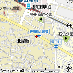 愛知県刈谷市野田町北屋敷76周辺の地図