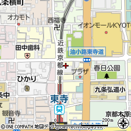 京都府京都市南区西九条蔵王町周辺の地図