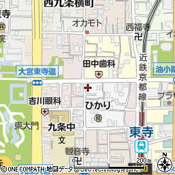 京都府京都市南区西九条唐橋町46周辺の地図