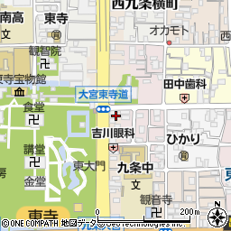セジュール東寺周辺の地図