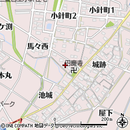 愛知県岡崎市小針町油デン41周辺の地図