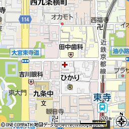 京都府京都市南区西九条唐橋町48周辺の地図