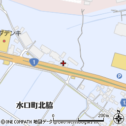 滋賀県甲賀市水口町北脇1461周辺の地図