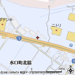 滋賀県甲賀市水口町北脇1461周辺の地図