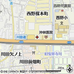 京都府京都市山科区西野楳本町108周辺の地図