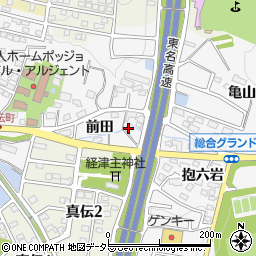 愛知県岡崎市真伝町抱六岩44周辺の地図