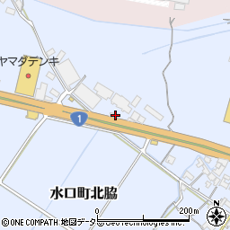 滋賀県甲賀市水口町北脇1466周辺の地図