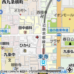 京都府京都市南区西九条唐橋町73周辺の地図