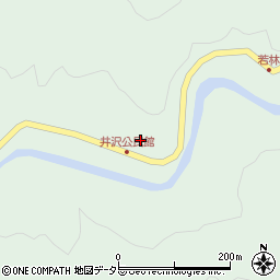 愛知県岡崎市井沢町大東周辺の地図