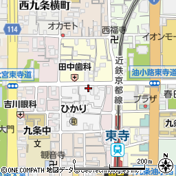 京都府京都市南区西九条唐橋町60周辺の地図