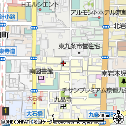 京都府京都市南区東九条南山王町33周辺の地図