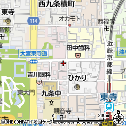 京都府京都市南区西九条南小路町18周辺の地図
