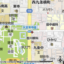 京都府京都市南区東寺東門前町33周辺の地図