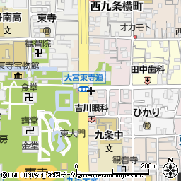 京都府京都市南区東寺東門前町33周辺の地図