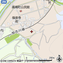 兵庫県西脇市高嶋町周辺の地図