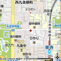 京都府京都市南区西九条唐橋町47周辺の地図