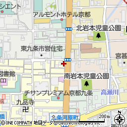 京都府京都市南区東九条南山王町50周辺の地図