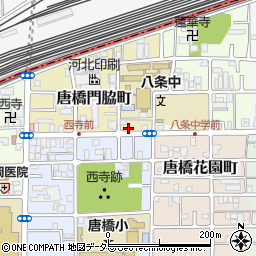 京都府京都市南区唐橋門脇町41周辺の地図