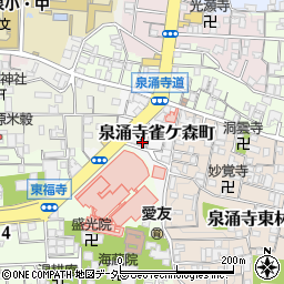 京都府京都市東山区泉涌寺雀ケ森町7-16周辺の地図