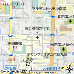 京都府京都市南区東九条南山王町44周辺の地図