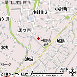 愛知県岡崎市小針町油デン39周辺の地図