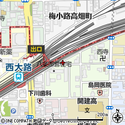 コンセプトミドレストパーク西大路駅前２駐車場周辺の地図