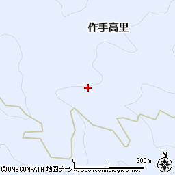 愛知県新城市作手高里椿ケ入周辺の地図