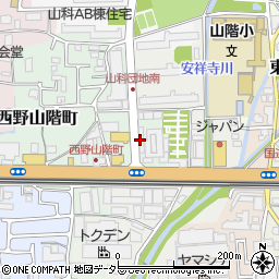 ヤサカ商事株式会社山科営業所周辺の地図