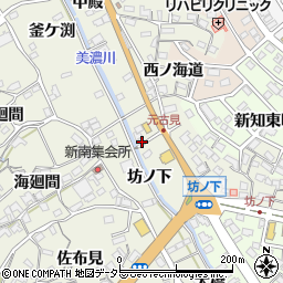 愛知県知多市新知坊ノ下周辺の地図