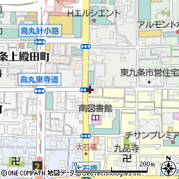京都府京都市南区東九条南山王町26周辺の地図